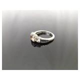 .925 Sterling Silver Zirconia Ring Size 7