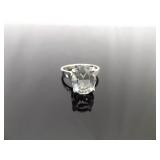 .925 Sterling Silver Marquis Cut Zirconia Ring Size 7.875