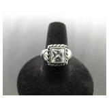 .925 Sterling Silver Silpada Zirconia Solitaire Ring Size 9