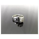 .925 Sterling Silver Silpada Zirconia Solitaire Ring Size 9