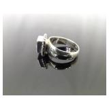 .925 Sterling Silver Silpada Zirconia Solitaire Ring Size 9