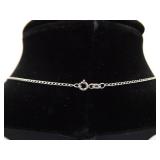 .925 Sterling Silver Art Nouveau Boy and Girlfriend Pendant Necklace