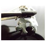 .925 Sterling Silver Art Nouveau Boy and Girlfriend Pendant Necklace