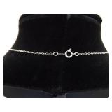 .925 Sterling Silver Scrolled Heart Pendant Necklace