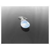 .925 Sterling Silver Opalite Dangle Hook Earrings