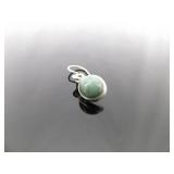 .925 Sterling Silver Aventurine Dangle Hook Earrings