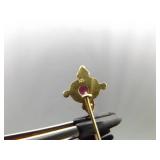 .925 Sterling Silver Garnet Cabochon Vermeil Hook Earrings