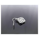 .925 Sterling Silver Scrolled Crystal Dangle Hook Earrings