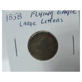 1858 Flying Eagle Indian Head Penny