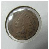 1904 Indian Head Full Liberty Penny