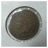 1907 Indian Head Partial Liberty Penny