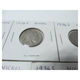 39 Buffalo Nickels