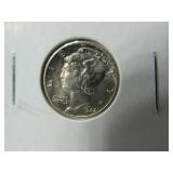 1942 D FSB Tone - Mercury Dime