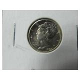 1942 D FSB Tone - Mercury Dime