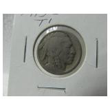 1913 S Buffalo Nickel Type I