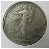 1939 S Walking Liberty Half Dollar