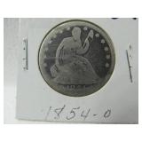 1854 O Seated Liberty Half Dollar