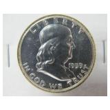 1959 Proof Franklin Half Dollar