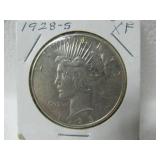 1928 S Silver Peace Dollar