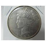 1928 S Silver Peace Dollar
