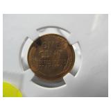 1946 D Lincoln Penny MS 66 RD (Slab)