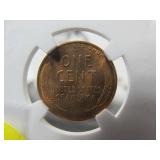 1946 D Lincoln Penny MS 66 RD (Slab)