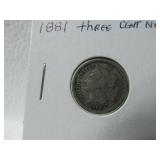 1881 3 Cent Nickel