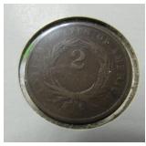 1864 Two Cent Piece