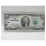 10 Consecutive Uncirculated Two Dollar Notes (No Bends)