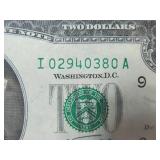 10 Consecutive Uncirculated Two Dollar Notes (No Bends)