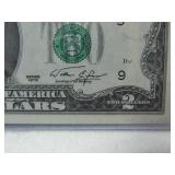 10 Consecutive Uncirculated Two Dollar Notes (No Bends)