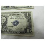 Two $1 Dollar Silver Certificates