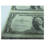 3  One Dollar Silver Certificates