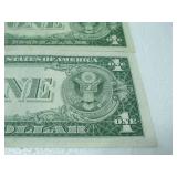 3  One Dollar Silver Certificates