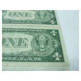 3  One Dollar Silver Certificates