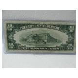 1934 D  $10 Silver Certificate
