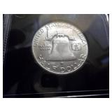 1954 Franklin Half Dollar Holdered UNC Full Bell Lines