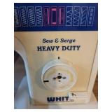 White Sew & Serge Heavy Duty Sewing Machine