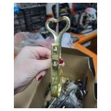 Assorted Vintage Brass and Metal Hardware Lot with Decorative Pieces