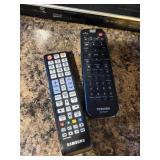 Samsung Flat-Screen TV with Toshiba DVD Player and Remotes