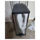 Rectangular Stainless Steel Step Trash Can with Lid