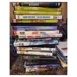 Group of Assorted DVDs and Music CDs