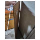 White Pegboard Panel for Wall Storage 48x24 Inch
