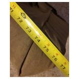 Upholstered Cushion Bench Top 74 Inch Brown