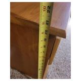 Wooden Nightstand with Drawer and Open Shelf