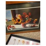 Framed Wall Art Collection Featuring Florals and Hands of Creation