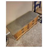 Lane Cedar-Lined Storage Chest with Upholstered Top, 45x17x18 Inches