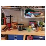 Home Decor Collection with Planters, Candles, Trays, and Decorative Items