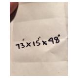 Large Wooden Storage Shelf Unit 73x15x48 Inches