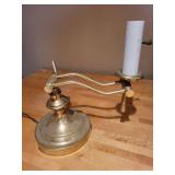Vintage Adjustable Brass Table Lamp with UL Tag